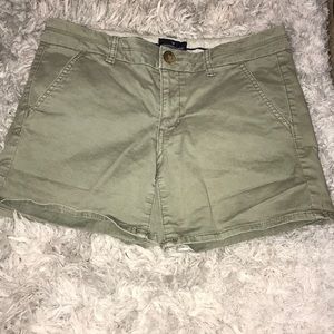 Olive green shorts